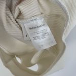 Reformation Marten Ivory Ribbed Scoop Bodysuit Buttons (S) Photo 3