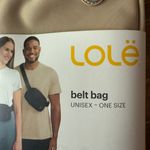 Lole Unisex Belt Bag Black Crossbody Fanny Pack Waist Bag new 100% authentic Photo 1