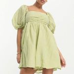 Abercrombie & Fitch  puff sleeve poplin dress Photo 2