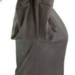 Lane Bryant Black Elbow Length Sleeve V-Neck Tee Photo 3