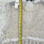 Anthropologie 3D floral fringe tank Photo 9