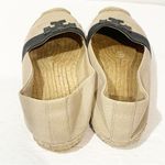 Tory Burch  Size 6 Weston Canvas Flat Espadrille Black Slip On Shoes Photo 4