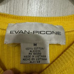 Evan Picone 100% Cotton Sleeveless Blue and White‎ Striped RibbedCotton Top Photo 1