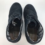Toms  Women's Black Suede Desert Wedge Ankle Boots Booties Shoes Photo 3