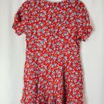 Circles 'N Sand | Vintage Floral Red Button Short Sleeve Romper M Size M Photo 6