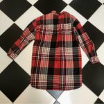 Scotch & Soda  Plaid Shacket Oversized Button Down Shirt Jacket Red Black Grunge Photo 12