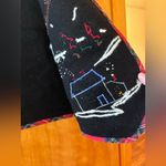 Talbots  Wool Christmas Button Down Vest Vintage Sleigh Snow Winter Deer Size XL Photo 7