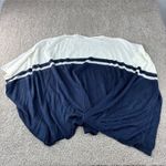 Ralph Lauren Lauren Cover Up Poncho Sweater Acrylic Blue White Stripe OSFM Photo 5