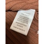 Love Tree  Brown Ribbed Long Sleeve Collared Mini Bodycon Polo Sweater Dress Sz S Photo 3