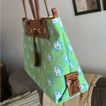 Dooney & Bourke AS NEW🔥AUTHENTIC  Leather/signature canvas zip top Shoulder Photo 7