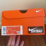 Nike Softball Metal Cleats Lunar Hyperdiamond 3 Pro White and Red Photo 10