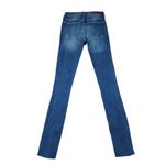 Abercrombie & Fitch Abercrombie High Rise Jean Legging Dark Wash Blue Skinny Jeans Size 00 24 Cutoff Photo 1