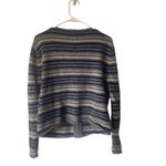 Eagle's Eye Vintage 90s Large 100% Wool Blue Striped‎ Grunge Full Zip Sweater Photo 5