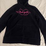 SoulCycle  Black Sweatshirt with Pink Graphic lips Photo 1