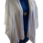 NORTH 11, Open Front, Poncho/Cardigan/shawl/Sweater/Shrug, White, One Size White Size undefined Photo 0