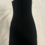 White Fox Boutique Black Ribbed Mini Dress Photo 2
