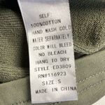 easel , olive green Women’s dress, Size Small long sleeves‎ sweater cuffs pockets Photo 3