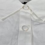 J.Crew Ruffle-hem shirt-dress in cotton poplin White S BR461 Photo 5
