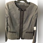 Tahari  Chic Gray Pantsuit | Size 14 | Cotton Blend Business Set | Altered Hem Photo 1