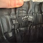 ZARA NWOT  pleather high waist tie shorts Sz 26 SMALL Photo 2