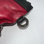 Jimmy Choo  Laptop Holder/Clutch/Wristlet Black and Red Leather‎ With Studs Photo 8