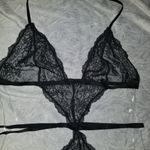 Victoria's Secret  Very Sexy strappy Lace teddy black XL Photo 3