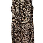 Ann Taylor  black & cream colored drop waist floral tunic dress-Size Small Photo 6