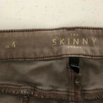 White House | Black Market Jeans The Skinny Ankle Embroidered Zipper Brown 4 Photo 3