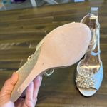 Badgley Mischka  Womens Abigail Wedge Heels Wedding Bridal Party Satin Bling 8 Photo 8