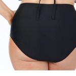 Boutique NWT 3X plus  Black Swim Bottoms Briefs Photo 2