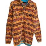 Southern Marsh Fleece Dorado Pullover Size Medium Orange Aztec 1/4 Zip Southwest Photo 0