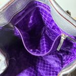 Kate Spade  Metallic Silver Pebbled Handbag Satchel Drawstring Dust Bag Shimmer Photo 7