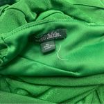 Wild Fable GREEN METALLIC LACE UP BACK MAXI DRESS WITY SIDE SPLIT STRETCHY SEXY Photo 13