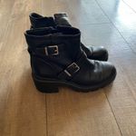 Circus by Sam Edelman Women 9.5M Black Ankle Boots Buckle Strap Chunky Heel Y2K Photo 1