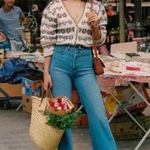 💕ROUJE💕 Chunky Jacquard Leora Cardigan 38 NWOT Size undefined Photo 8