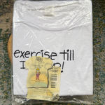 Hallmark NWT vintage 90s Shoebox Greetings exercise comic t-shirt, size large Photo 0