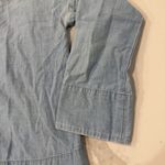 Madewell Convertible Cold Shoulder Chambray Blouse Women's XXS Blue Denim Preppy Photo 2