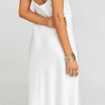 Show Me Your Mumu verona cowl midi dress ivory luxe satin women small Photo 1