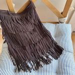 American Eagle Vintage Outfitters Brown Genuine Suede Fringe Shoulder Bag Photo 14