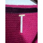 Free People All Mine Sweater Raspberry Size XS Pink V Neck Alpaca Wool Photo 4