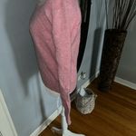 Susan Bristol Pink Women's Sweater with Patterned Collar Photo 4