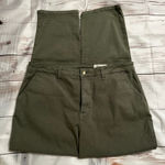 Women's Cosmic Blue Love Olive Green Ankle Cropped Pants Size 33 Photo 0