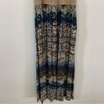 Vintage 1990s Boho Two Toned Floral Patterned Maxi Dress Size 14 Photo 8