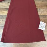 ASOS LUXE Curve Satin Shiny Wide Leg Jumpsuit Size 14 Wine/Burgundy Off Shoulder Red Photo 6
