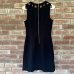 Eliza J . A Line Cutout Sleeveless Dress Women’s 4 Navy Blue Party Photo 7