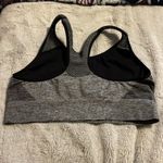 PINK - Victoria's Secret Pink By Victoria's Secret Black Seamless Lined Sports Bra Size Large Athletic Photo 1