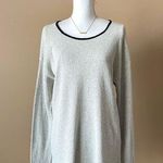 Flax  | Lt. Gray Crewneck Knit Sweater Sz M/L Photo 0