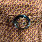 City Chic  CCX Retro Chic Floral Belted Dress Mustard Printed Size 14 xs Photo 8