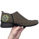 Clarks Vintage Indigo by Women’s 10 Slip-On Boots Brown Leather Square Toe Boho Photo 15