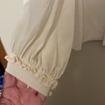 Rebecca Taylor  Ruffle Tie Neck Silk Long Sleeve Top Size 0‎ Photo 1